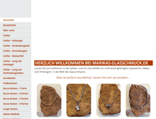 Tablet Screenshot of marikas-glasschmuck.de